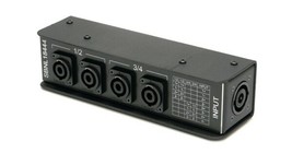 Whirlwind SBNL18444 Speakon Speaker Splitter Box 1 NL8 to 4NL4 bi amp pairs - $4,078.80 MXN