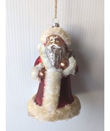 Vintage Mercury Glass Santa Claus Father Christmas  Germany Crackle Old ... - £78.36 GBP