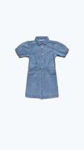 Girls - Short Sleeve Denim Dress - $72.00+