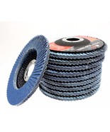 10 pc 40 GRIT PREMIUM ZIRCONIA FLAP DISC SANDING GRINDING 4-1/2&quot; X 7/8&quot; ... - $17.75