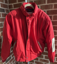 Vintage Members Only Clubhouse Goose Down Puffer Red Jacket Coat Men’s S... - $27.69