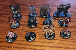 Lot of 12 Mage Knight Wizkids Figures Warcraft D&amp;D Role Playing - £23.20 GBP