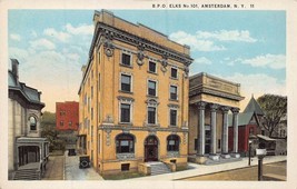 Amsterdam New York~B.P.O. Elks Number 101~1920s Postcard - £5.06 GBP