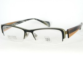 Face A Face Fresh 2 9166 Black /OLIVE Eyeglasses Glasses Frame 51-17-140 France - £186.02 GBP