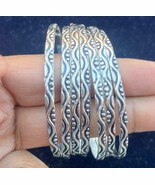 925 Sterling Silver Bangles, 7 Design Bangles, Stackable Bangles, Silver... - €50,19 EUR