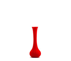 Plastic Bud Vase, Colors are Red and Yellow, 6&quot; Tall x 2.25&quot; Wide - $6.99
