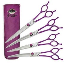 Gator Gear Professional Quality Dog Grooming Shears Adjustable Reversible Purple - £97.91 GBP