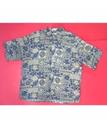 Pierre Cardin Hawaiian Shirt XL Button Down Rayon Top Aloha Tropical Ear... - £7.00 GBP