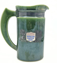 Vintage Sir Robert Burnett&#39;s White Satin Gin Ceramic Pitcher - £7.81 GBP