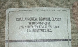 US Army coat, combat, aircrew, woodland camouflage X-Large, Long E.A. Ind. 2001 - $50.00