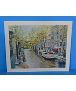 Lithograph/Serio Lithograph/Print-Artwork City of Amsterdam Signed Andre... - $1,697.60 MXN