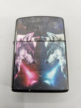 Two Wolves Blue and Red Color  Butane Torch Cigarette Cigar  Lighter - £14.46 GBP