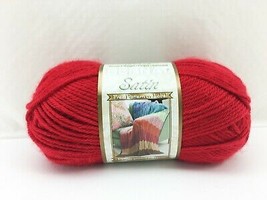 Bernat Satin Acrylic Worsted Weight Yarn - 1 Skein Color Crimson #4705 - £5.14 GBP