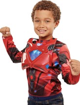 Power Rangers Red Ranger Deluxe Dress Up Set With Light Up Chest Armor New - £15.62 GBP
