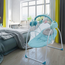 Electric Baby Rocking Chair Swing Bouncer Music Sway Seat Remote Bluetoo... - £39.01 GBP