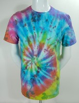 IZOD Mens Multi Color Tie Dye Cotton Short Sleeve Casual Hippie T Shirt ... - $19.75