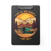 Personalized Clipboard with Wanderlust Quote Design, Made in USA, 9x12.5... - £38.08 GBP