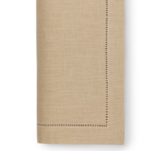 Sferra Festival SAND Linen Dinner Napkins Hemstitched 20x20" SET/4 New - $49.90