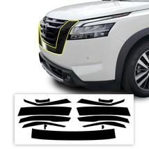 Fit Nissan Pathfinder 22 23 Front Grille Chrome Delete Cover Decal Black... - £55.94 GBP