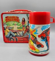 VTG 1980 The Dukes Of Hazzard (Bo &amp; Luke) Metal Lunchbox w/Thermos Aladd... - £167.76 GBP