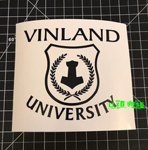 Vinland University Decal Sticker Vinyl Asatru Thors Hammer Odin Nordic Viking - $6.99+