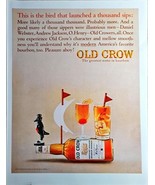 OLD CROW - Andrew Jackson - Greatest Name In Bourbon - 1964 Vintage Prin... - $15.44 CAD