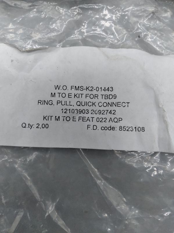  Eurotubi 00917 Pull Ring Clamp Lot of 2 - $5.25