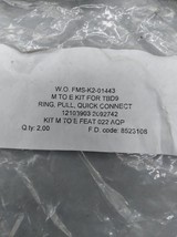  Eurotubi 00917 Pull Ring Clamp Lot of 2 - $5.25