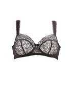 Agent Provocateur Womens Bra Printed Elegant Black Size Uk 32B - £86.24 GBP