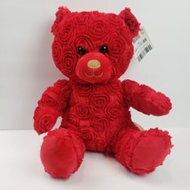 Build A Bear Red Roses Bear Plush Dandee 2020 Teddy 028291 Hello Gorgeous Sound - £14.19 GBP
