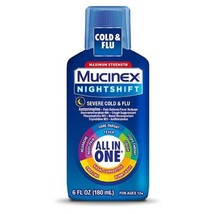 11/2026 Mucinex Max Strength Severe Cold &amp; Flu Medicine Nighttime - Liqu... - $223.13 MXN