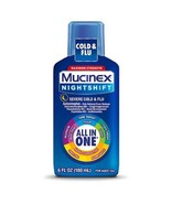 11/2026 Mucinex Max Strength Severe Cold &amp; Flu Medicine Nighttime - Liqu... - €10,14 EUR