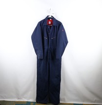 Vtg 70s Streetwear Mens 44R Distressed Insulated Work Coveralls Bibs Blu... - $1,500.25 MXN