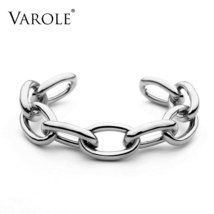 VAROLE Chain Female Bracelet Gold Color Cuff Bangles For Women Jewelry Gifts  No - £38.29 GBP