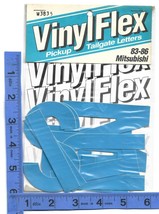 Mitsubishi Mighty Max 1983 84 85 86 Light Blue Vinyl Flex Tailgate Lette... - $21.10