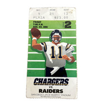 Aug 23 1991 San Diego Chargers v Los Angeles Raiders Preseason NFL Ticke... - $15.00