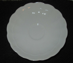 5 AK Kaiser W. Germany Romantica All-White, Scalloped Edge 5-1/2&quot; Saucer... - £21.20 GBP