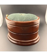 The Bombay Co. 1996 Three Tier Oval Wood Swivel Jewelry Box - $28.05