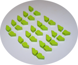30 Used Lego 1 x 2 Lime Green Slopes Inverted 3665  - £7.95 GBP