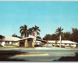 Reale Palms Motel Sarasota Florida Fl Unp Non Usato Cromo Cartolina A13 - $3.02