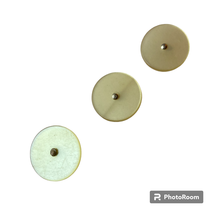 Plastic Buttons Applied Shank Cream Embellished Set of 3 Original Fidget... - £7.87 GBP