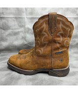 Ariat Anthem Shortie II Waterproof Western Boot Distressd Brown Women&#39;s 9B - $99.49 CAD