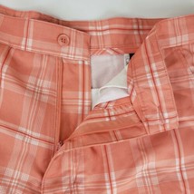 Antigua Mens Golf Shorts 38 Pink Plaid Paradise Flat Front - £13.88 GBP