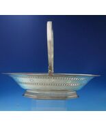 English Georgian Silverplate Basket with Handle Pierced Border Swans (#5... - €294,83 EUR