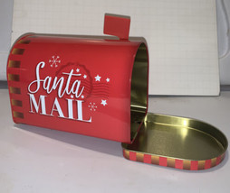 ALEF Christmas/Holiday Letters to Santa Decorative Tin Mailbox, 6&quot; x 3.5&quot; x 4.5&quot; - £8.52 GBP