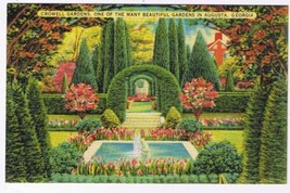 Georgia Postcard Augusta Crowell Gardens - $2.07