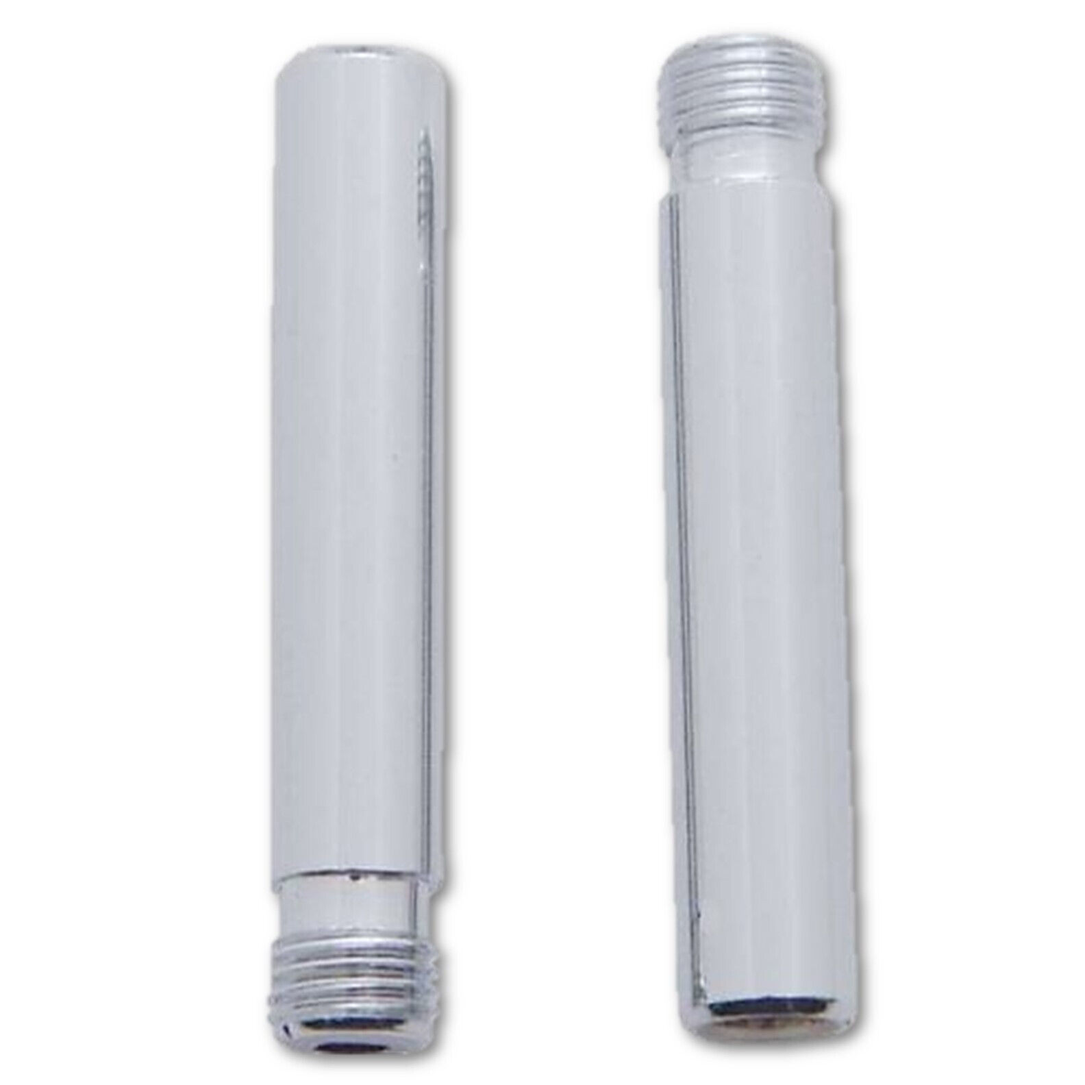 Chrome Metal Tube Universal Car &amp; Truck Inside Door Lock Knob Cap Pair - $3.30