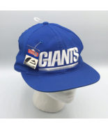 Vintage 1990s Eastport New York Giants Blue Snapback Football Hat New wi... - $940.64 MXN