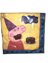 Peppa Pig 16-Count 2-Ply Birthday Party Napkins By Designware 2003 - $4.87