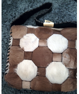 Western Hair On Cowhide Ladies Purse NEW Suede Back Whipstitch  - £30.66 GBP
